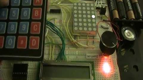 UCR EE/CS 120B Spring 2012 Final Project Video -- Andrew (with Jeff), Numeric Keypad Hero II