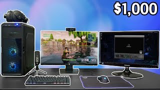 In today's video, we are taking a look at $1,000 complete streaming
setup including monitor, keyboard and mouse, mic, webcam, headset even
more! ▶ ge...