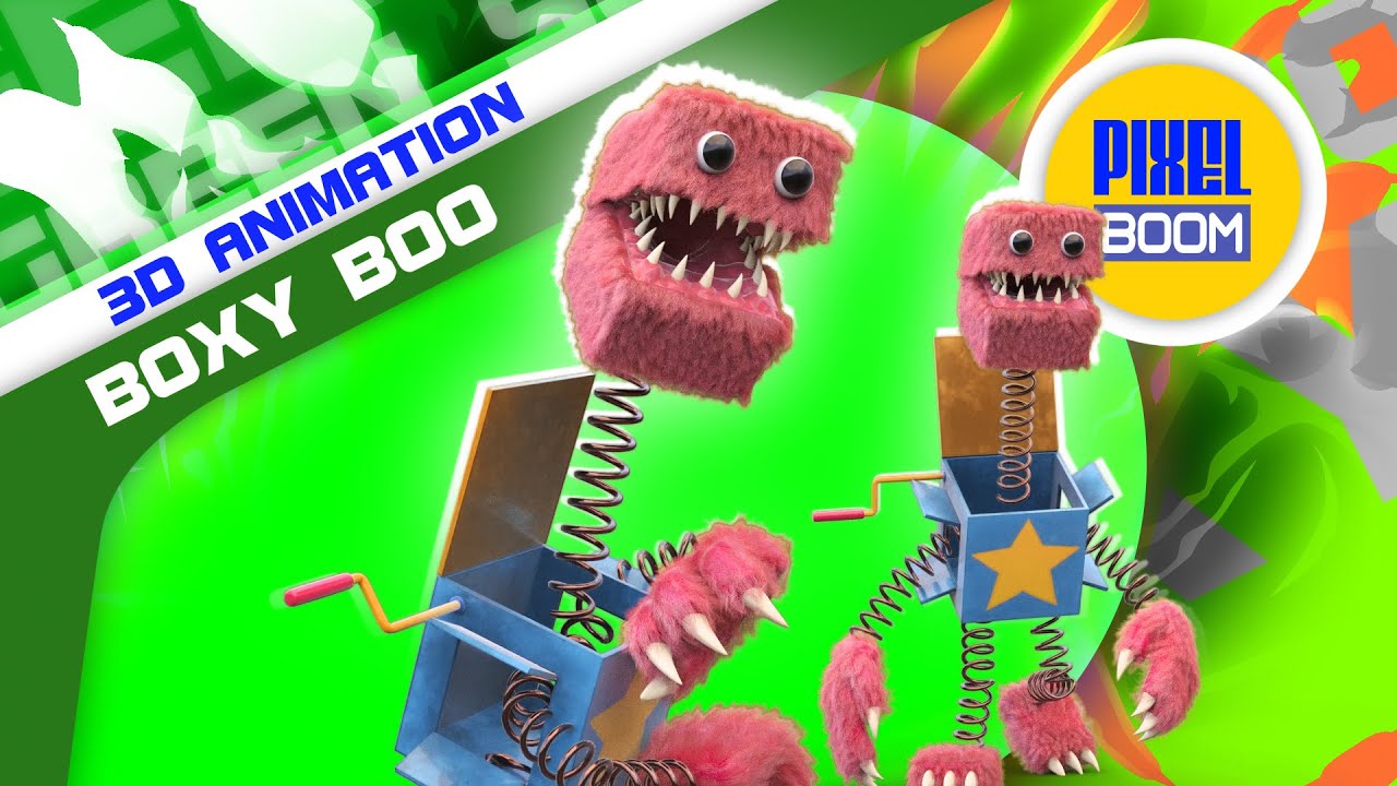 Boxy Boo Playtime - 3D Animation - PixelBoom