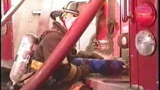 Dog rescued by a Chicago fireman-(video shot in 2003)