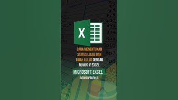Trik menentukan status lulus dan tidak lulus dengan rumus IF excel #ifs #exceltips #exceltutorial