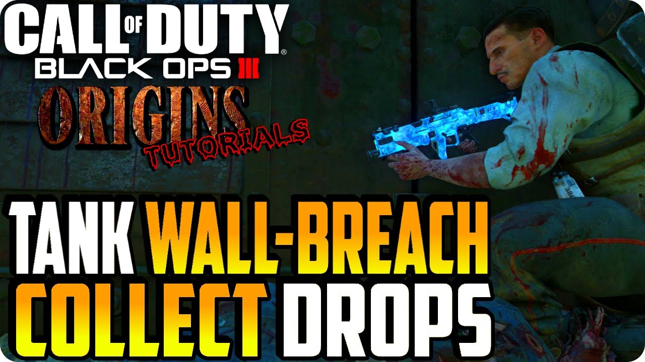 BO3 Zombie Glitches: Origins Tank Wall-Breach "Collect Drops" - Zombie Chronicles Glitches