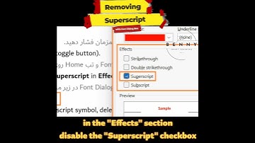 How to Remove Superscript with Font Dialog Box in MS Word