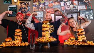 Iceland's Burger Tower Challenge w/ Thor 'The Mountain' Bjornsson & Randy Santel by Katina Eats Kilos 191,853 views 2 months ago 9 minutes, 46 seconds