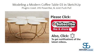 Sketchup Modeling a Modern Coffee Table 03.