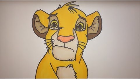 How To Draw Simba From The Lion King Step By Step