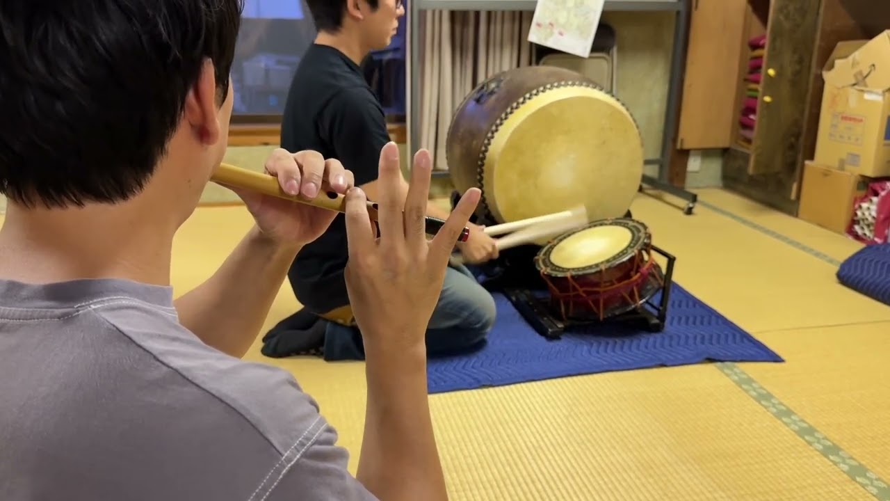 神楽⑦「天狗囃子(てんぐばやし)」　　＊あまり演奏しない曲です。　新町町内会