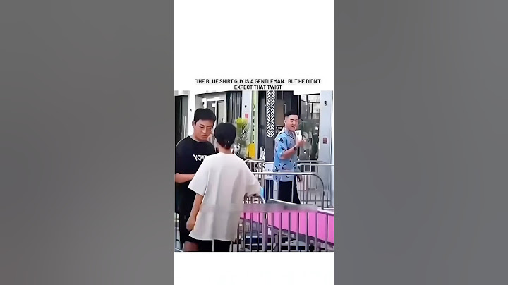 THE BLUE SHIRT GUY IS A GENTLEMAN.. BUT HE DIDN'T EXPECT THAT TWIST