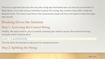 Resolving ValueError: How to Convert a String to Float in Python Smoothly