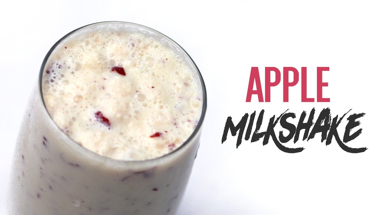 Home Made Apple Milkshake Recipe | Healthy Apple Smoothie Recipe | Online Kitchen | WOW Recipes