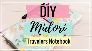 DIY Midori Traveler´s Notebook (Funda de Vinilo) | Con un Trozo de Papel |