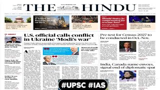 29 August 2025 The Hindu newspaper analysis