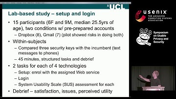 SOUPS 2019 - Of Two Minds about Two-Factor: Understanding Everyday FIDO U2F Usability