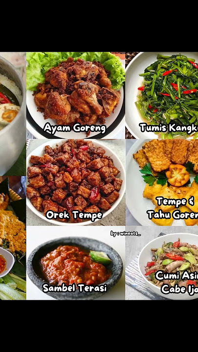LAUK YANG BIASA DISAJIKAN DENGAN NASI LIWET 🤩🤤