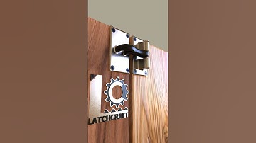 Just One Push – Gate Locked Instantly! 🚪🔒 #DIYLatch #WoodworkDesign #SecureGate #LatchCraft