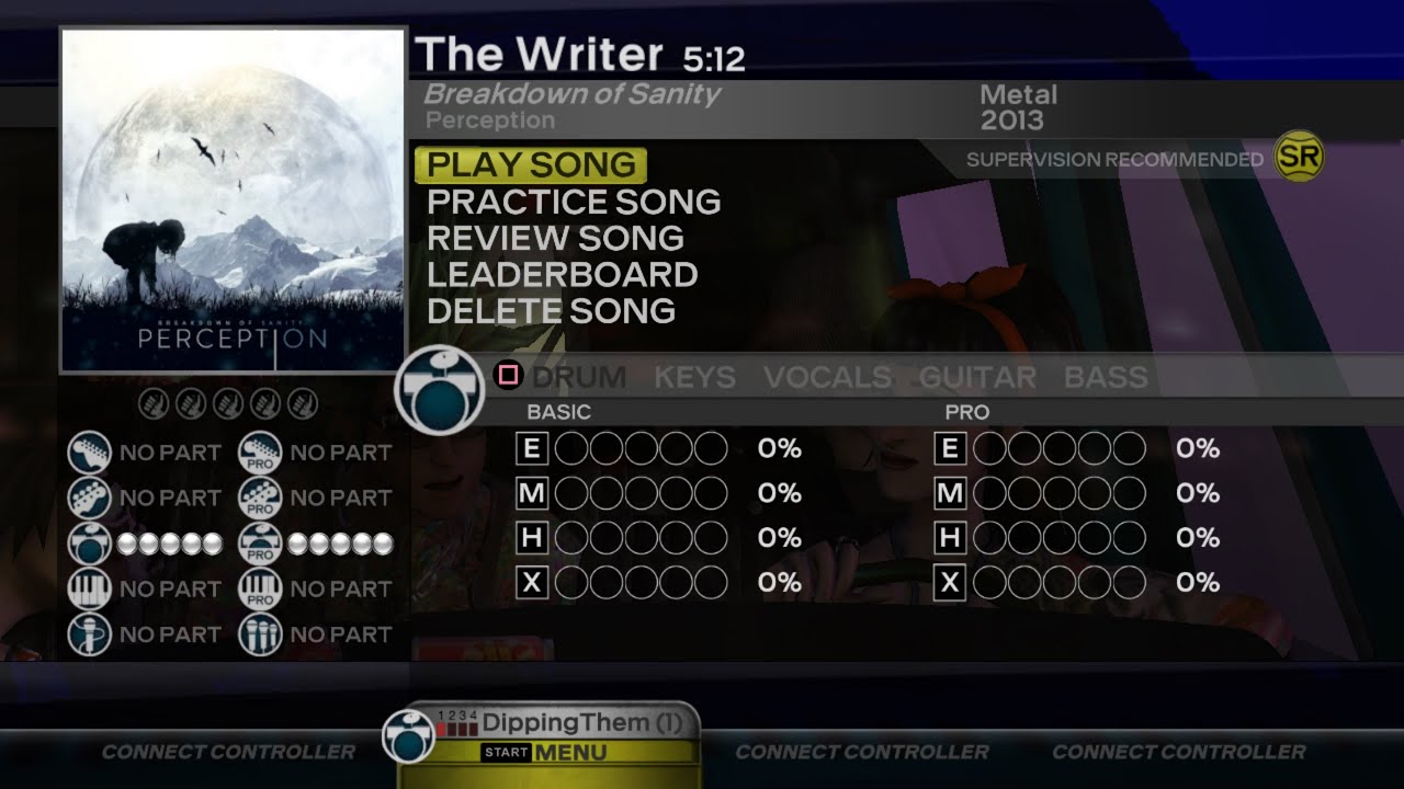 The Writer by Breakdown of Sanity - Pro Drums (Autoplay)