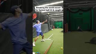 Breaking the WORLD RECORD for FASTEST BALL CAUGHT! #shorts