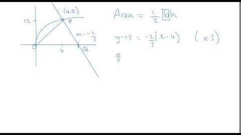 AS Pure Maths Tangents and Normals C1 May/June 2009 q11ii