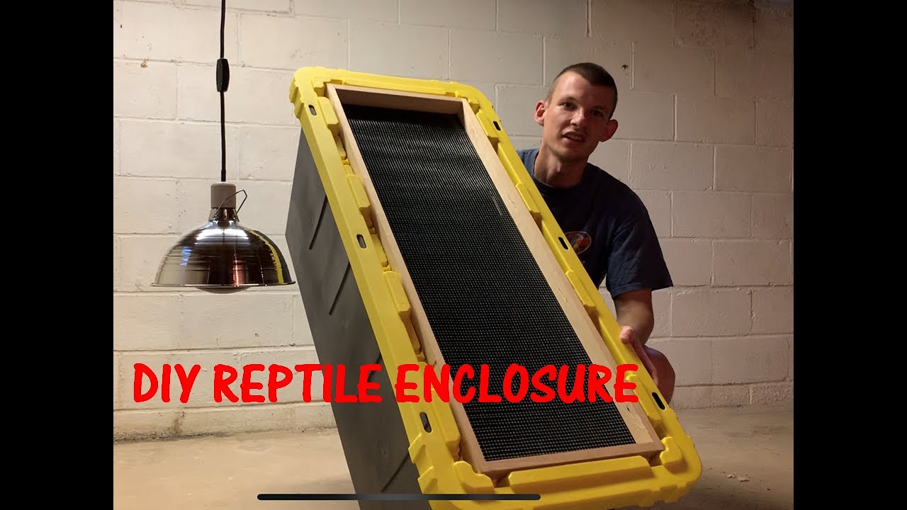 How To: Storage Bin Reptile Enclosure! - YouTube