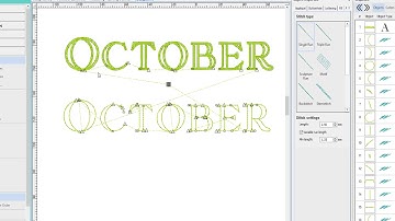 Wilcom Hatch - Creating Quilted Letters from Satin Letters