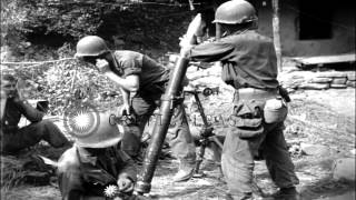 81 mm mortar crew and 3rd 8th Cavalry Regiment soldiers fire WP shells during the...HD Stock Footage