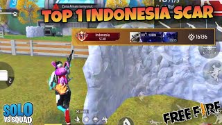 FULL GAMEPLAY SOLO VS SQUAD TOP 1 INDONESIA SCAR !!