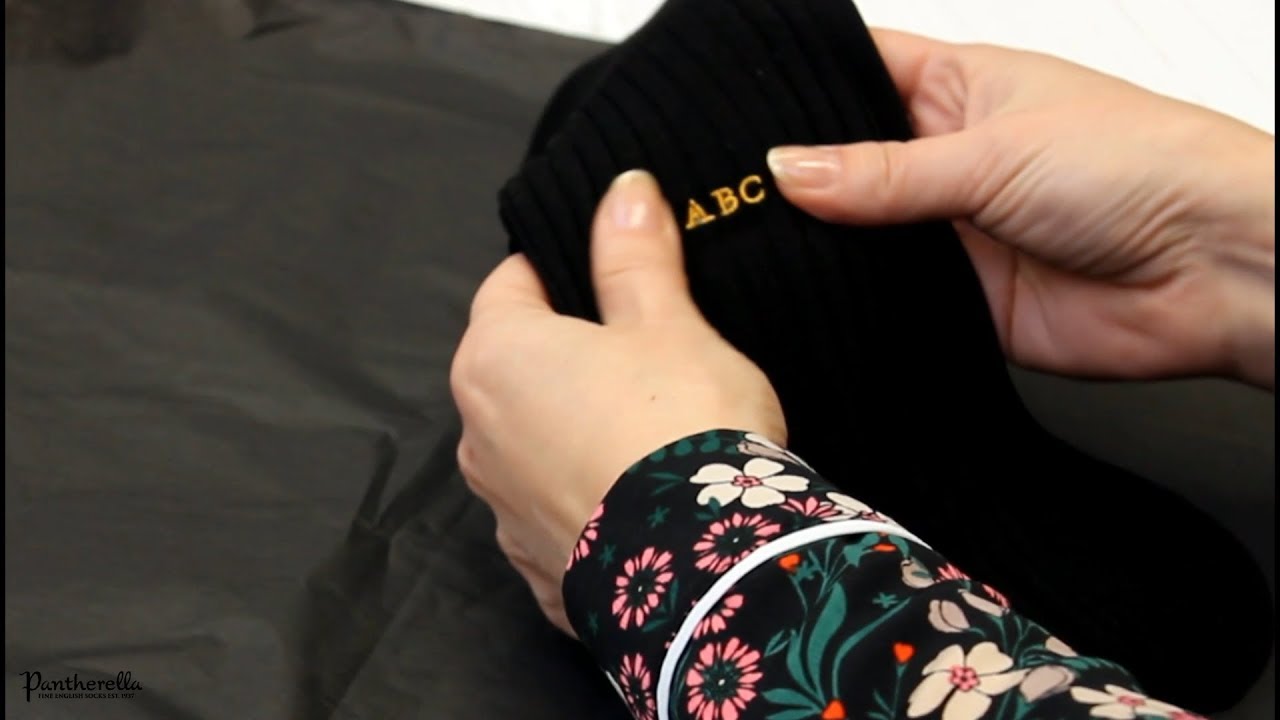 Sock Monogramming by Pantherella