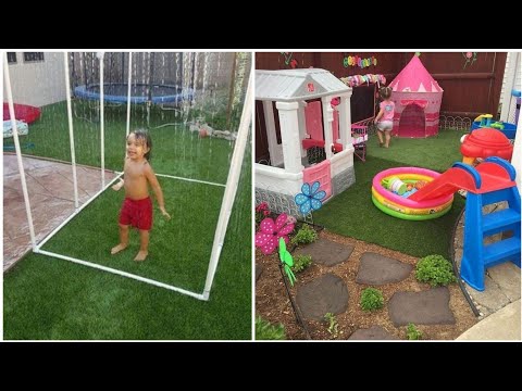 Most inspiring and interesting small backyard playground and landscaping decor ideas