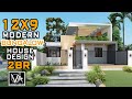 12X9 MODERN BUNGALOW HOUSE DESIGN IDEA