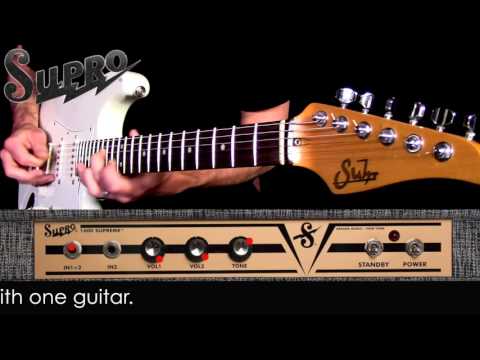 Supro 1600 Supreme Amplifier Official Demo by Mike Hermans