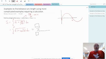 AP CAL 8.13 The Arc Length of a Smooth, Planar Curve and Distance Traveled (Part 4)
