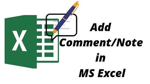 How to Add Comment in MS Excel 2016