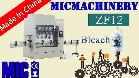 MIC-ZF12 Liner Type Anti-Corrosive Bleach Filling Machine Bottling Machine
