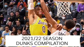 Russell Westbrook dunks compilation 21\/22 season