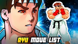 Ryu Move List - X-Men Vs. Street Fighter Xvsf