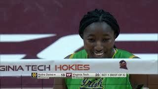 Notre Dame vs. Virginia Tech Full Match Replay | 2025 ACC Volleyball