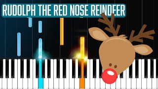 Miniatura de ""Rudolph The Red Nose Reindeer" Piano Tutorial - Chords - How To Play - Cover"