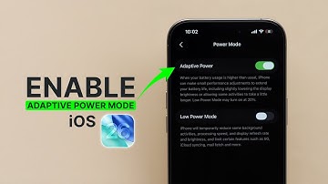 Hoe schakel ik de adaptieve energiemodus in op de iPhone (iOS 26)?