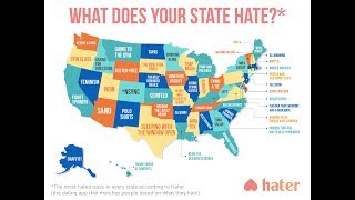 Map Shows What People Hate Most In Each State