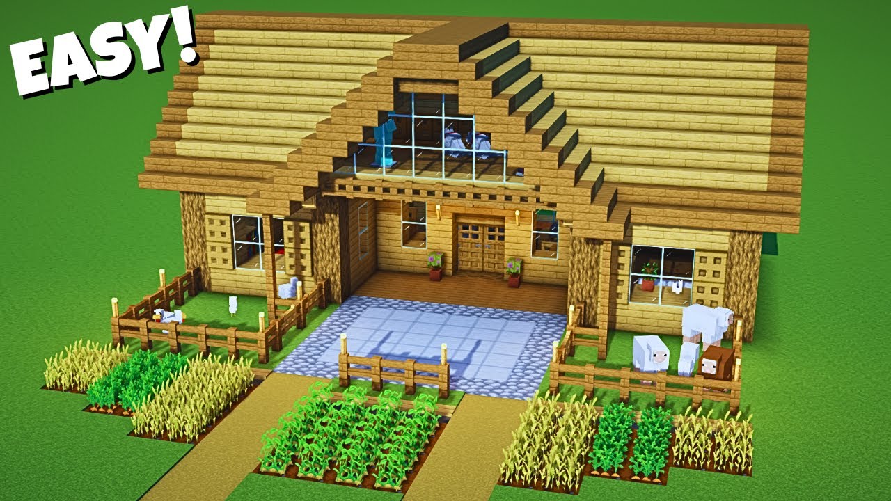 How to build a Cozy Survival House in Minecraft! (Easy)🏡#3 - YouTube