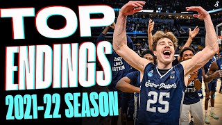 The MOST INSANE ENDINGS of the 2021-22 College Basketball Season 🔥