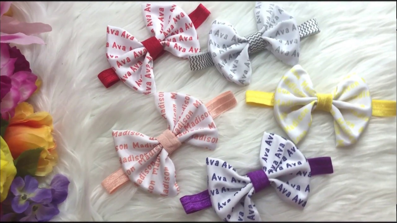 Sublimated Cheer Bow with Initials or Name