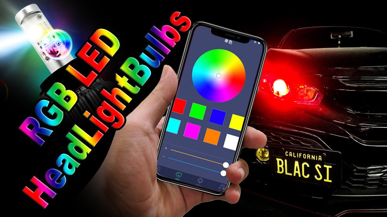 RGB Headlights On **10th Gen Civic** YouTube