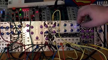 SNAZZY FX : TIDAL WAVE INTRO-w DRONEBANK in and WOW & FLUTTER  out-using Vcf/vca/vc mix /folder/env)