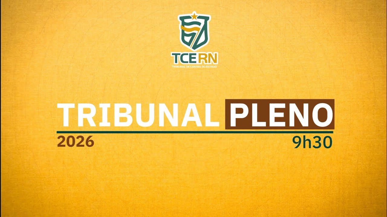 1ª SESSÃO ORDINÁRIA DO TRIBUNAL PLENO - 21/01/2026 - 09:30h