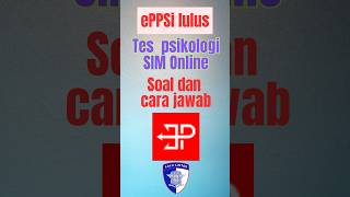 Tutorial on questions and answers for the online SIM psychology test, ePPsi, latest 2026