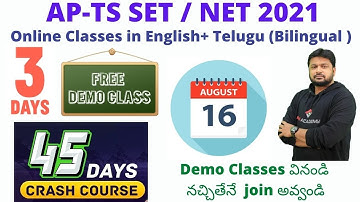 SET/NET Crash Course | 45-50 Days | 3 Days Free Demo