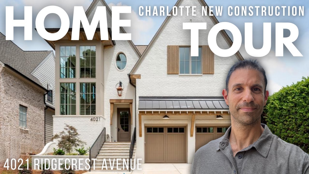 Inside a 3-Story Luxury New Build | 4021 Ridgecrest Ave Charlotte Home Tour