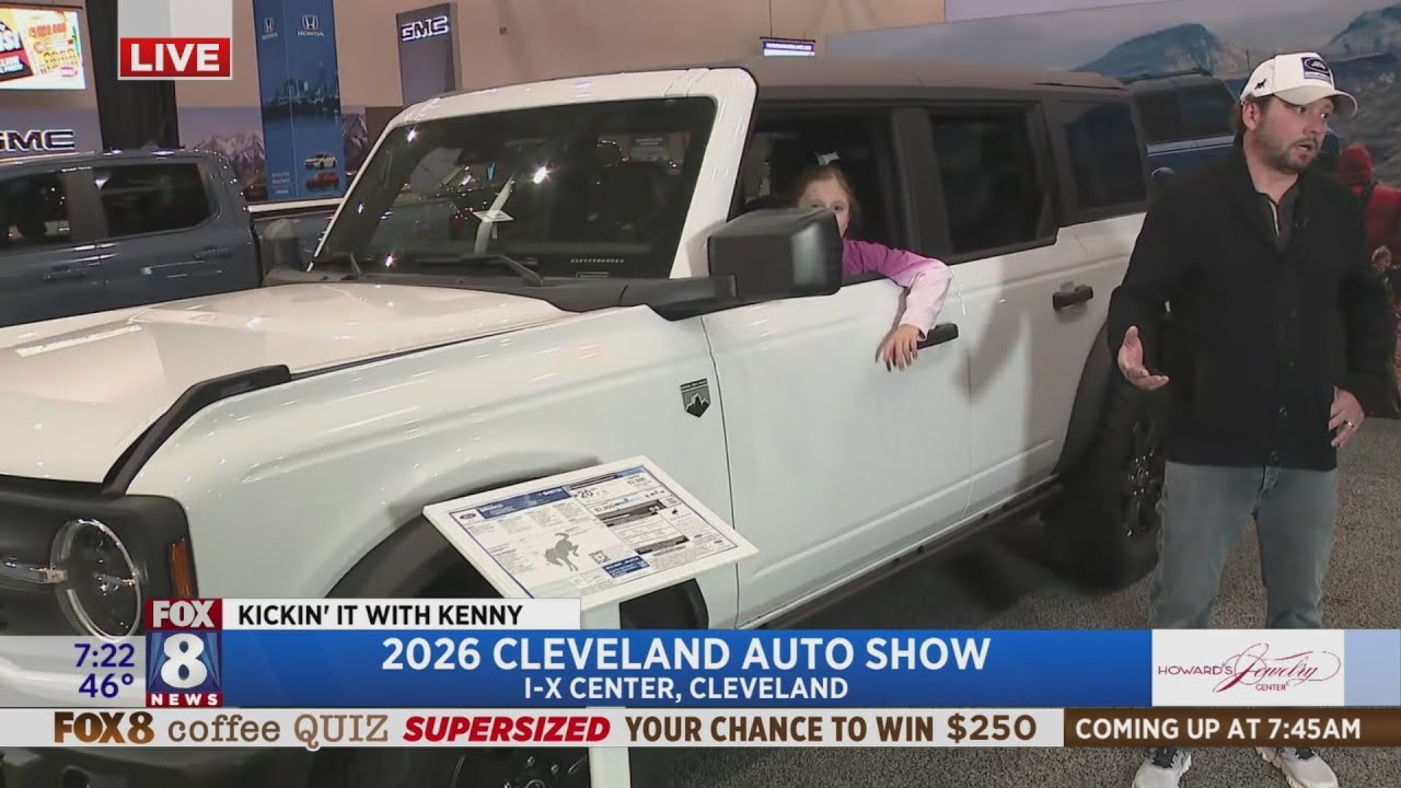 Kenny kicks it at the 2026 Cleveland Auto Show