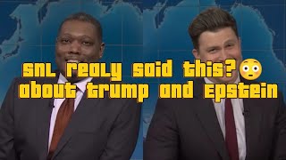 SNL Roasts Trump and Epstein in Brutal swap jokes😳
